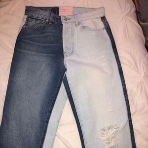 Dream Fit Revice Denim Two Tone Straight Leg Jean
